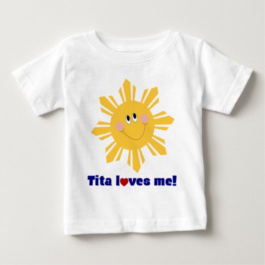 Tita Lieben ich Säuglingst-stück Baby T-shirt (Vorderseite)