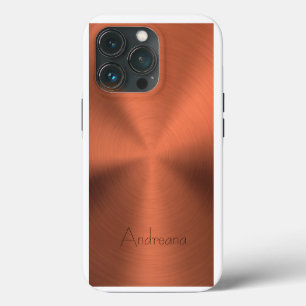 Titan Bronze Edelstahl Druck iPhone 13 Pro Hülle