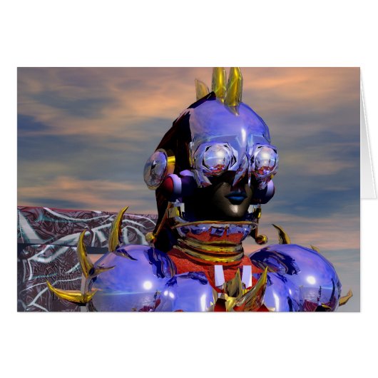 TITAN CYBORG PORTRAIT Blue Science Fiction, Scifi (Vorderseite (Horizontal))