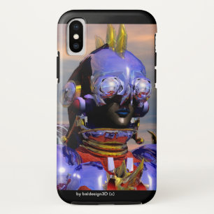 TITAN CYBORG PORTRAIT Blue Science Fiction, Scifi Case-Mate iPhone Hülle
