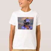 TITAN CYBORG PORTRAIT Blue Science Fiction, Scifi T-Shirt (Vorderseite)