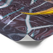 TITAN CYBORG PORTRAIT Science Fiction, Scifi Poster (Ecke)