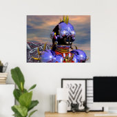 TITAN CYBORG PORTRAIT Science Fiction, Scifi Poster (Heimbüro)