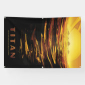 Titan der größte Mond des Planeten Saturn Banner (Horizontal)