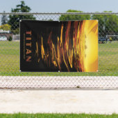 Titan der größte Mond des Planeten Saturn Banner (InSitu)