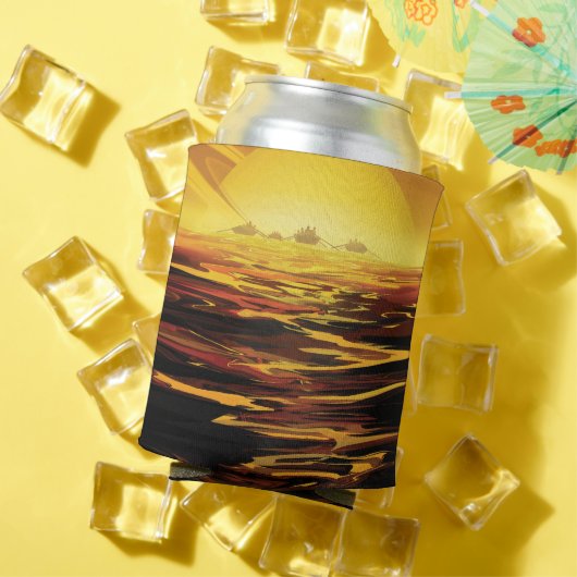 Titan der größte Mond des Planeten Saturn Dosenkühler (In Situ Sommer)