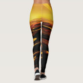 Titan der größte Mond des Planeten Saturn Leggings (Rückseite)