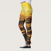 Titan der größte Mond des Planeten Saturn Leggings (Links)
