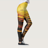 Titan der größte Mond des Planeten Saturn Leggings (Rechts)