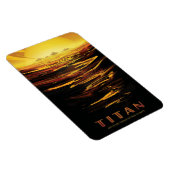 Titan der größte Mond des Planeten Saturn Magnet (Rechte Seite)