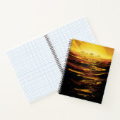 Titan der größte Mond des Planeten Saturn Notizblock (Innenseite)