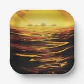 Titan der größte Mond des Planeten Saturn Pappteller (Vorderseite)