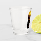 Titan der größte Mond des Planeten Saturn Schnapsglas (Links)