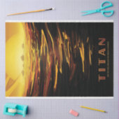 Titan der größte Mond des Planeten Saturn Seidenpapier (Basteln)