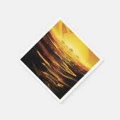 Titan der größte Mond des Planeten Saturn Serviette (Ecke)