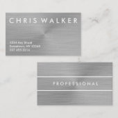 Titan gebürstete visitenkarte (Vorne/Hinten)