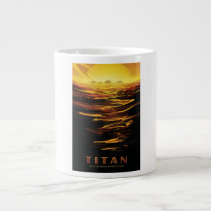Titan größter Mond des Planeten Saturn Jumbo-Tasse