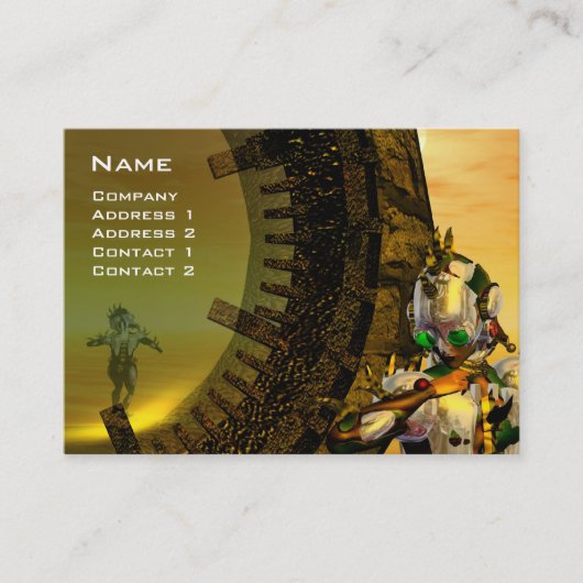 TITAN IM WÜSTE DER HYPERION / Spiegelungen Visitenkarte (Vorderseite)