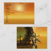 TITAN IM WÜSTE DER HYPERION / Spiegelungen Visitenkarte (Vorne/Hinten)