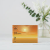 TITAN IM WÜSTE DER HYPERION / Spiegelungen Visitenkarte (Stehend Vorderseite)