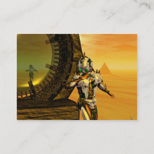 TITAN IM WÜSTE DER HYPERION / Spiegelungen Visitenkarte (Rückseite)