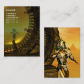 TITAN IM WÜSTE DER HYPERION / Spiegelungen Visitenkarte (Vorne/Hinten)