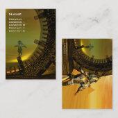 TITAN IM WÜSTE DER HYPERION / Spiegelungen Visitenkarte (Vorne/Hinten)