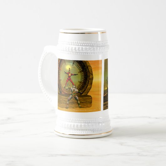 TITAN IM WÜSTEN DER HYPERION BIERGLAS (Vorderseite Links)