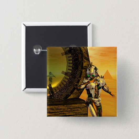 TITAN IM WÜSTEN DER HYPERION BUTTON (Vorne & Hinten)