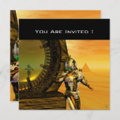 TITAN IM WÜSTEN DER HYPERION EINLADUNG (Vorne/Hinten)