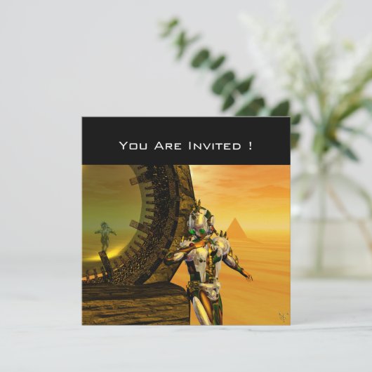 TITAN IM WÜSTEN DER HYPERION EINLADUNG (Stehend Vorderseite)