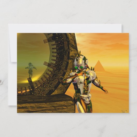 TITAN IM WÜSTEN DER HYPERION EINLADUNG (Vorderseite)