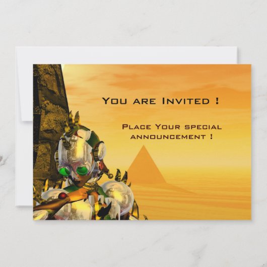 TITAN IM WÜSTEN DER HYPERION EINLADUNG (Rückseite)