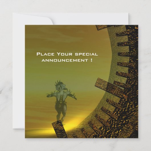 TITAN IM WÜSTEN DER HYPERION EINLADUNG (Rückseite)