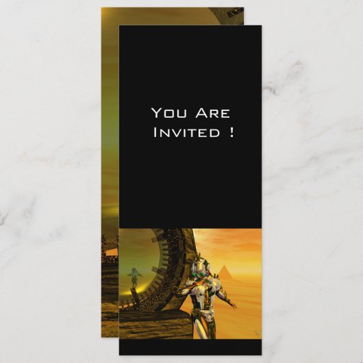 TITAN IM WÜSTEN DER HYPERION EINLADUNG (Vorne/Hinten)