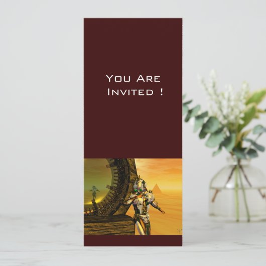 TITAN IM WÜSTEN DER HYPERION EINLADUNG (Stehend Vorderseite)