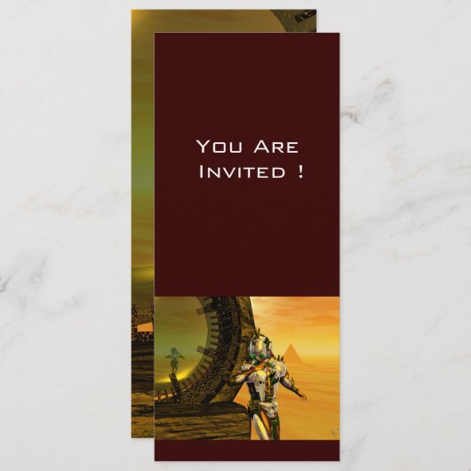 TITAN IM WÜSTEN DER HYPERION EINLADUNG (Vorne/Hinten)