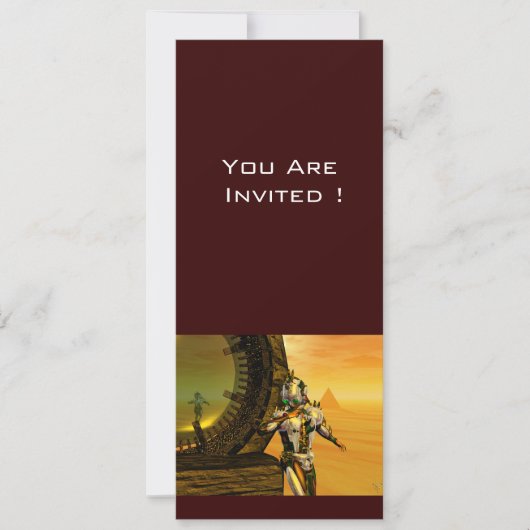 TITAN IM WÜSTEN DER HYPERION EINLADUNG (Vorderseite)