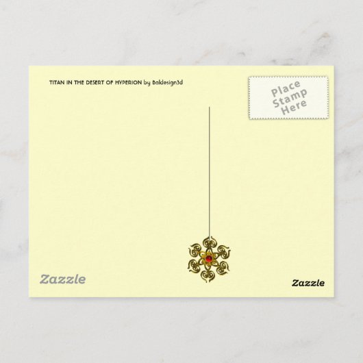 TITAN IM WÜSTEN DER HYPERION POSTKARTE (Rückseite)