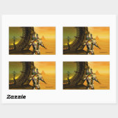 TITAN IM WÜSTEN DER HYPERION RECHTECKIGER AUFKLEBER (Blatt)