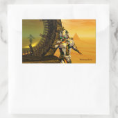 TITAN IM WÜSTEN DER HYPERION RECHTECKIGER AUFKLEBER (Tasche)