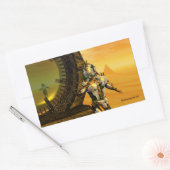 TITAN IM WÜSTEN DER HYPERION RECHTECKIGER AUFKLEBER (Umschlag)