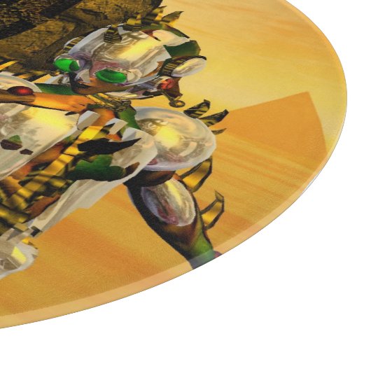 TITAN IM WÜSTEN DER HYPERION-Science Fiction Schneidebrett (Ecke)