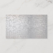 Titan-Imitate (Perarly Titanium) Gold Streifen Min Visitenkarte (Rückseite)