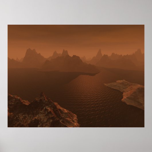 Titan-Kohlenwasserstoff-Pools Poster (Vorne)