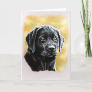 Titan-Labrador-Welpen-Gruß-Karte Karte
