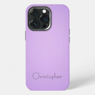 Titan Light violett Edelstahl Druck iPhone 13 Pro Hülle