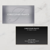 Titan-Monogramm-Visitenkarten Visitenkarte (Vorne/Hinten)