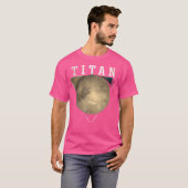 Titan Moon Saturn Planet Solar System Astronomie T-Shirt (Vorne ganz)