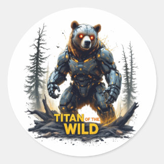 Titan of the Wild - Robotic Bären Sticker